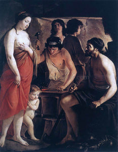  Le nain Brothers Venus at the Forge of Vulcan - Art Print