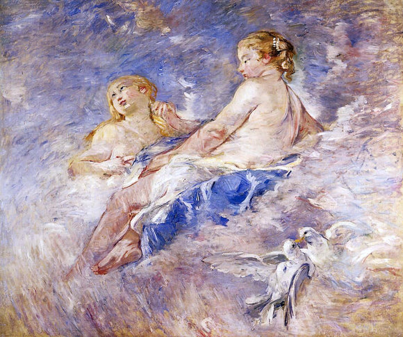  Berthe Morisot Venus at the Forge of Vulcan (after Boucher) - Art Print