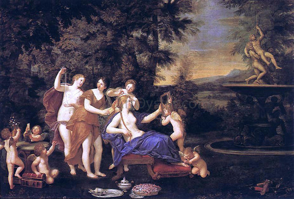  Francesco Albani Venus Attended by Nymphs and Cupids - Art Print