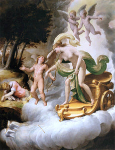  Jacopo Bertoia Venus Led by Cupid to the Dead Adonis - Art Print