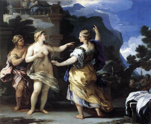  Luca Giordano Venus Punishing Psyche with a Task - Art Print