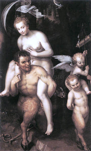  Dirck De Quade Van Ravesteyn Venus Riding a Satyr - Art Print