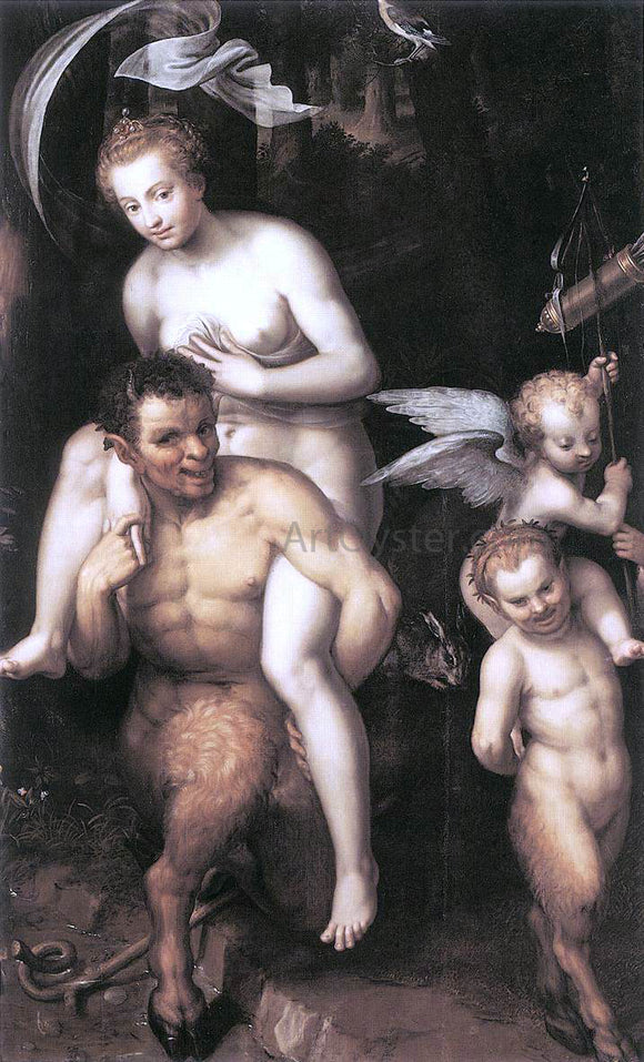  Dirck De Quade Van Ravesteyn Venus Riding a Satyr - Art Print