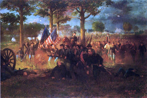  Julian Scott Vermont Division at The Battle of Chancellorsville - Art Print