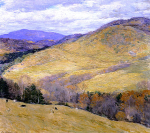  Willard Leroy Metcalf Vermont Hills, November - Art Print