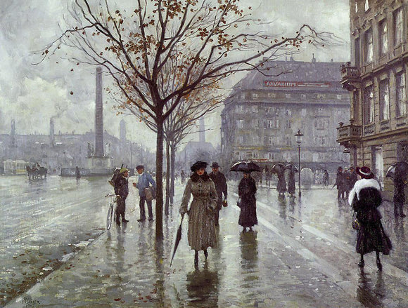  Paul-Gustave Fischer Vesterbrogade - Art Print