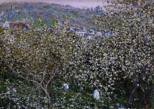  Claude Oscar Monet Vetheuil, Flowering Plum Trees - Art Print