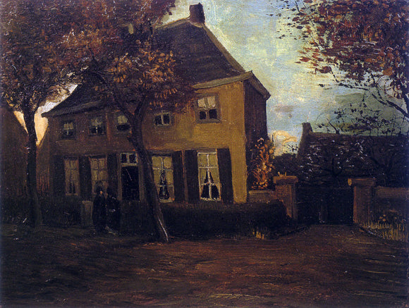 Vincent Van Gogh Vicarage at Nuenen (also known as The Vicarage at Nuenen) - Art Print