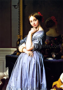  Jean-Auguste-Dominique Ingres Vicomtesse Louise-Albertine d'Hausonville - Art Print