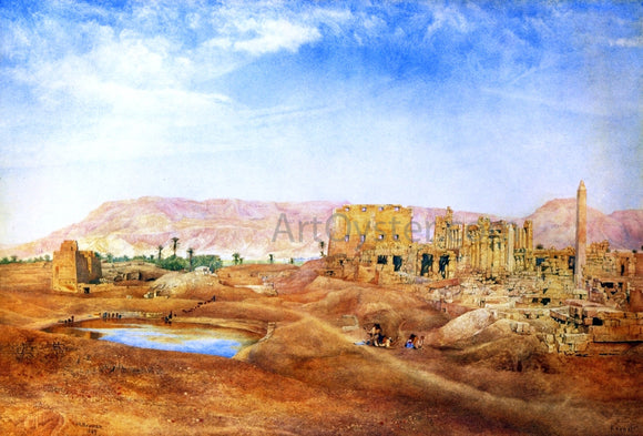  Henry Roderick Newman View at Karnak, Egypt - Art Print