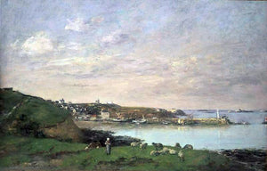  Eugene-Louis Boudin View at Saint-Quay-Portriaux - Art Print