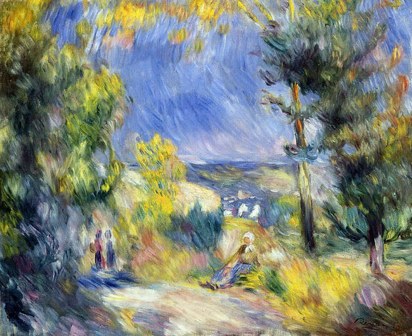  Pierre Auguste Renoir View Close to Antibes - Art Print