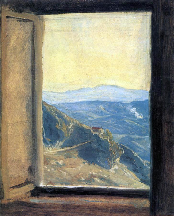  Friedrich Wasmann View from a Window - Art Print