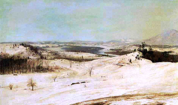  Frederic Edwin Church View from Olana in the Snow - Art Print