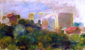  Pierre Auguste Renoir View from Renoir's Garden in Montmartre - Art Print