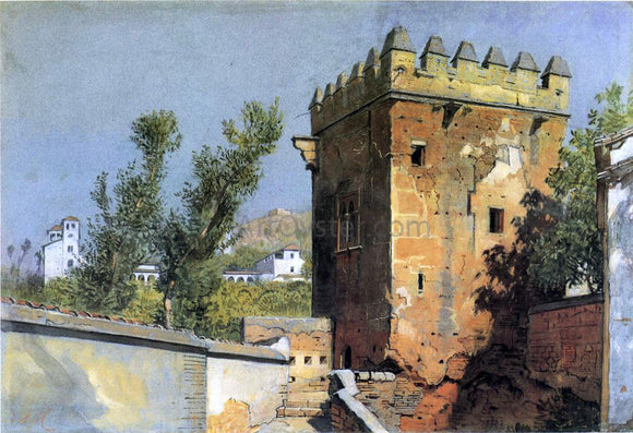  William Stanley Haseltine A View from the Alhambra, Spain - Art Print