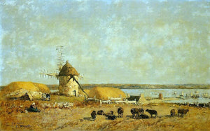  Eugene-Louis Boudin View from the Camaret Heights - Art Print
