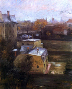  Lovis Corinth View from the Studio, Schwabing - Art Print