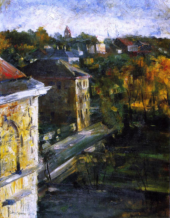  Lovis Corinth View from the Studio Window - Art Print