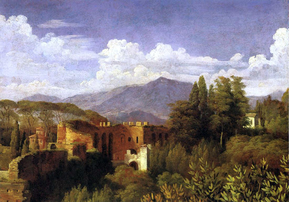  Francois-Edouard Picot View from the Villa Medici - Art Print