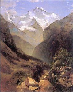  Alexei Kondratevich Savrasov View in Swiss Alps - Art Print