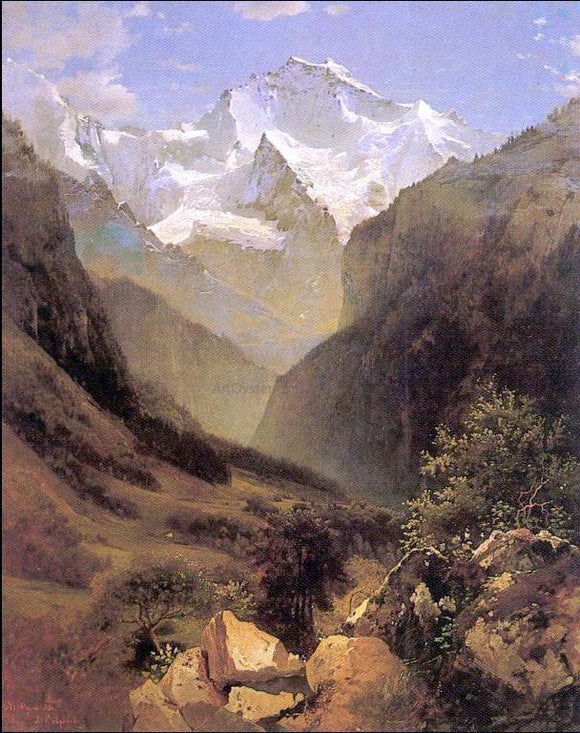  Alexei Kondratevich Savrasov View in Swiss Alps - Art Print