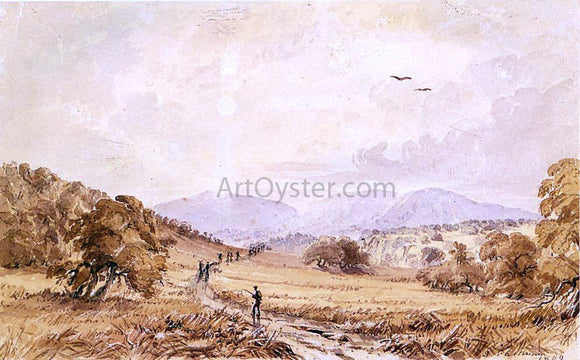  Seth Eastman View in Texas - Miles North of San Antonio - Art Print