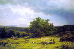  Ivan Ivanovich Shishkin View near Dusseldorf - Art Print