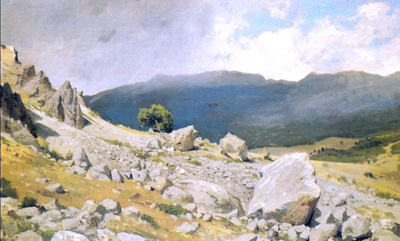  Ivan Ivanovich Shishkin View near Gurzuf (etude) - Art Print