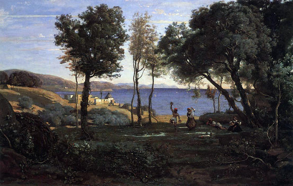  Jean-Baptiste-Camille Corot View near Naples - Art Print