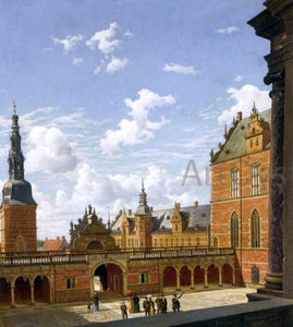  Frederik Christian Lund View of a Castle, Fredericksborg - Art Print