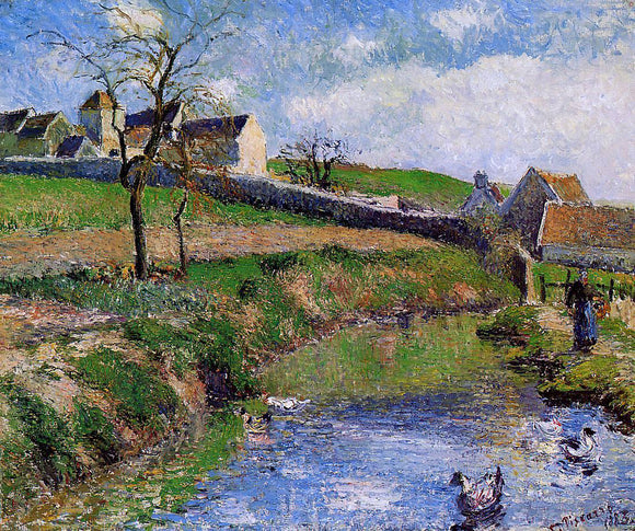  Camille Pissarro View of a Farm in Osny - Art Print