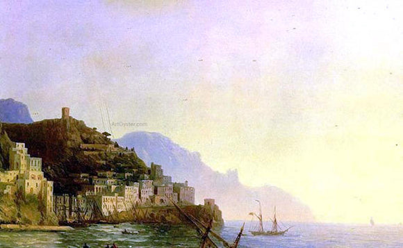  Ivan Constantinovich Aivazovsky View of Amalfi - Art Print