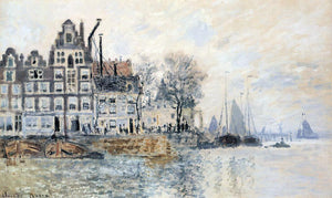  Claude Oscar Monet View of Amsterdam - Art Print