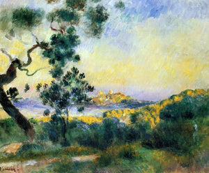  Pierre Auguste Renoir View of Antibes - Art Print