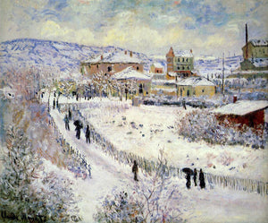  Claude Oscar Monet View of Argenteuil in the Snow - Art Print