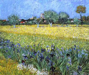  Vincent Van Gogh View of Arles with Irises - Art Print