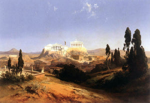  Carl Anton Graeb View of Athens - Art Print