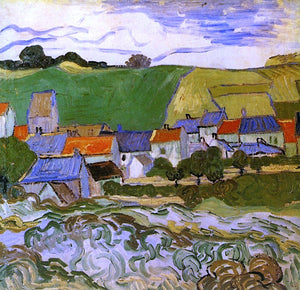  Vincent Van Gogh View of Auvers - Art Print