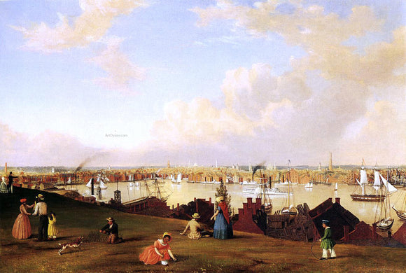  Fitz Hugh Lane View of Baltimore - Art Print