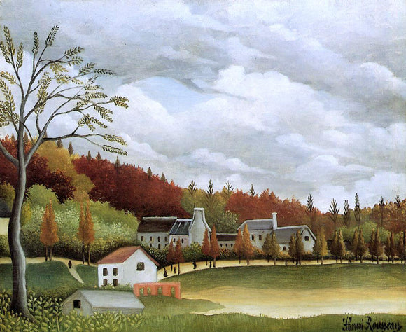  Henri Rousseau View of Bievre-sur-Gentilly - Art Print