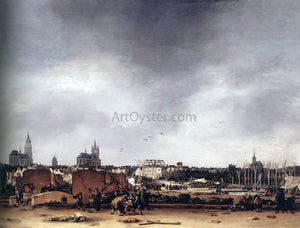  Egbert Van der Poel View of Delft after the Explosion of 1654 - Art Print