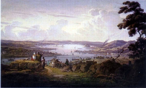  Robert Salmon View of Dunbarton and River Clyde - Art Print