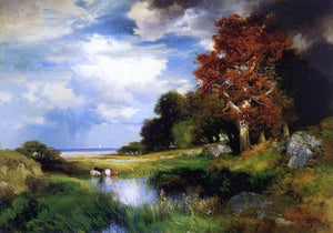  Thomas Moran View of East Hampton - Art Print