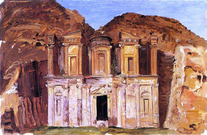  Frederic Edwin Church A View of Ed Deir, Petra, Jordan - Art Print