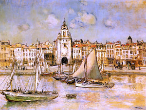  Jean-Francois Raffaelli View of La Rochelle - Art Print