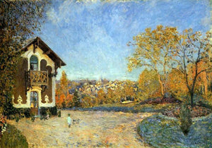  Alfred Sisley View of Marly-le-Roi from House at Coeur-Colant - Art Print