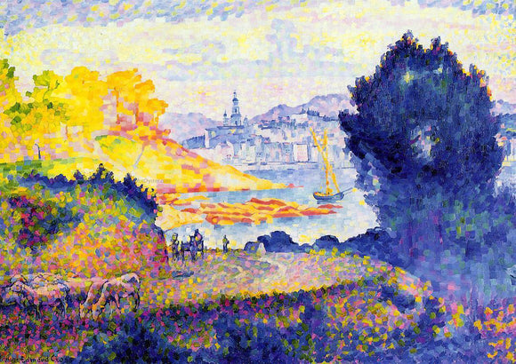  Henri Edmond Cross View of Menton - Art Print