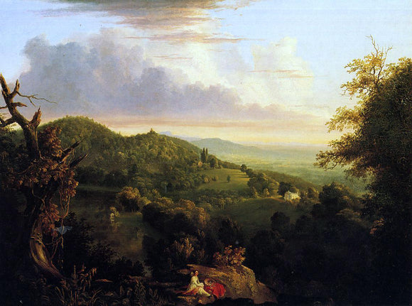  Thomas Cole View of Monte Video, Seat of Daniel Wadsworth, Esq. - Art Print