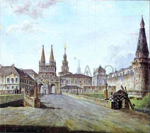  Fedor Yakovlevich Alekseev View of Moscow Near the Iversky Gate of the Kremlin - Art Print